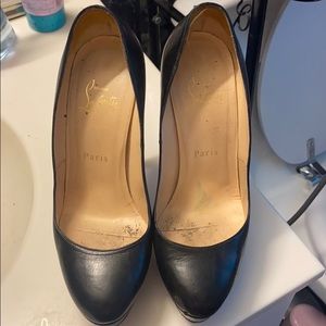 Black louboutin Bianca heel